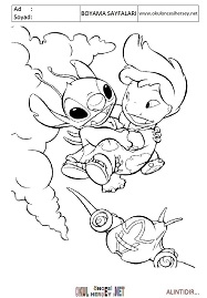 lilo-ve-stitch boyama sayfaları